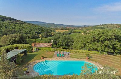 Landhuis te koop Arezzo, Toscane, RIF 2993 Pool mit Ausblick 