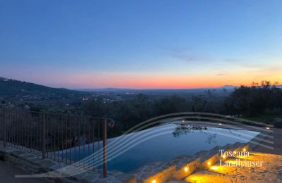 Landsted til salgs Cortona, Toscana, RIF 2986 Panoramablick