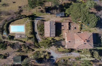 Landhus købe Gaiole in Chianti, Toscana, RIF 3041 Blick von oben