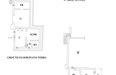 Landhus købe Gaiole in Chianti, Toscana, RIF 3041 Grundriss Dependance