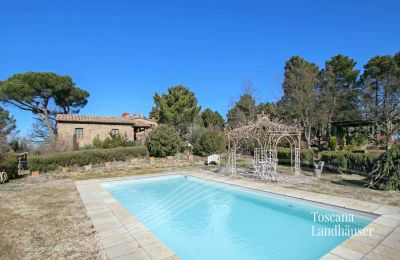 Landhus købe Gaiole in Chianti, Toscana, RIF 3041 Pool und Gazzebo