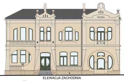 Historisk villa til salgs Piotrków Trybunalski, Jarosława Dąbrowskiego 14, województwo łódzkie, Visualisering