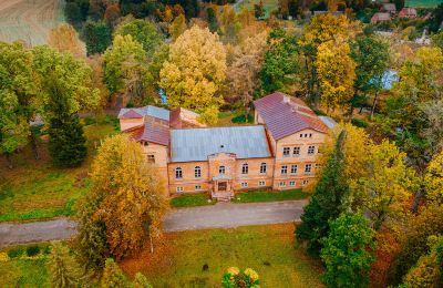 Herregård til salgs Virķēni, virķēnu muiža, Vidzeme, Dronefoto