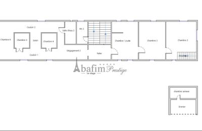 Immobilie Mirande, Grundriss 1