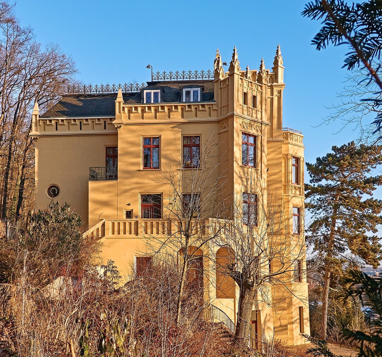 Fotos Prächtige Beletage in außergewöhnlicher sanierter Villa am Stadtwald mit Blick über die Stadt Gera