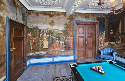 Schloss kaufen Astenet, Wallonien, Billardtimmee /Tapetenzimmer "Salomon " 