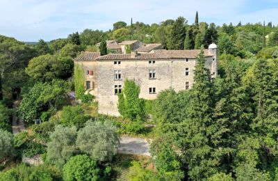 Karaktärsfastigheter, Slott med exklusiv spaavdelning och hisnande utsikt i Uzès