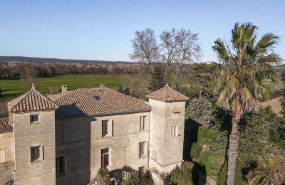 Herregård til salgs Uzès, Occitanie, Dronefoto