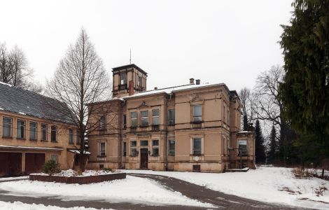 Flöha, Am Park - Denkmalgeschützte Villa Uhle (Fabrikant Baumwollspinnerei)