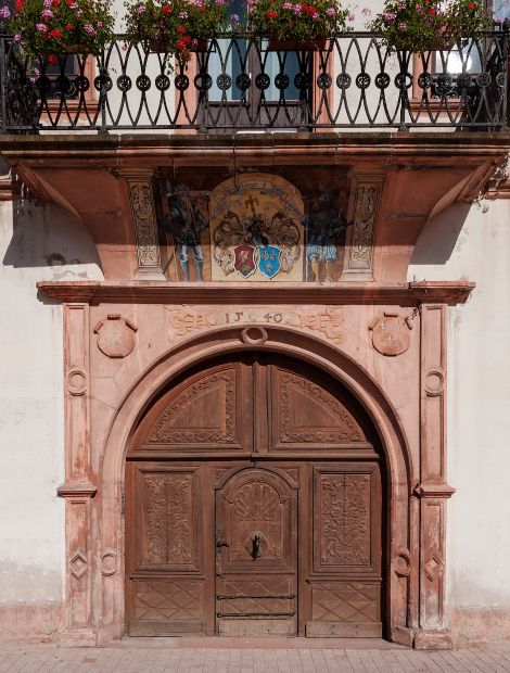 Wissembourg, Maison Vogelsberger - Renaissanceportal, Haus Vogelsberger in Wissembourg - 16. Jahrhundert