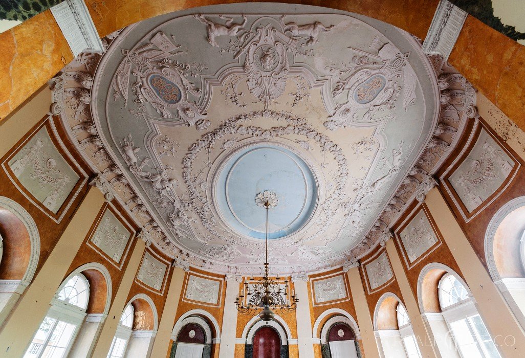 Schloss Wilhelmsthal: Stuckdecke im Telemansaal, Eckardtshausen