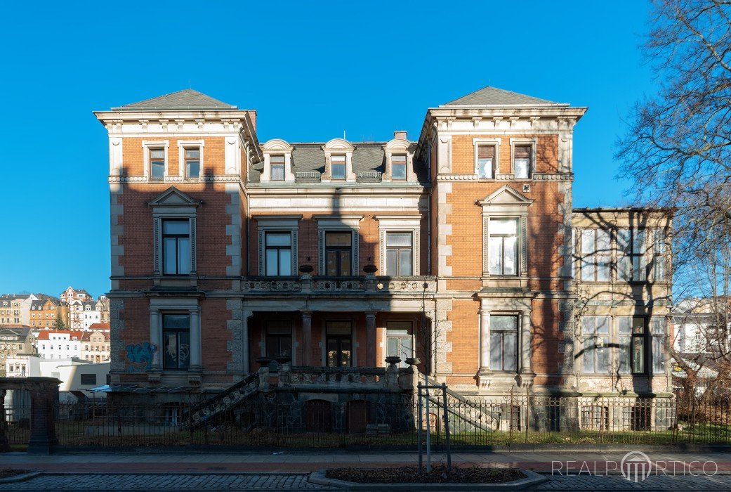 Greiz: Denkmalgeschützte Villa in der August-Bebel-Straße, Greiz